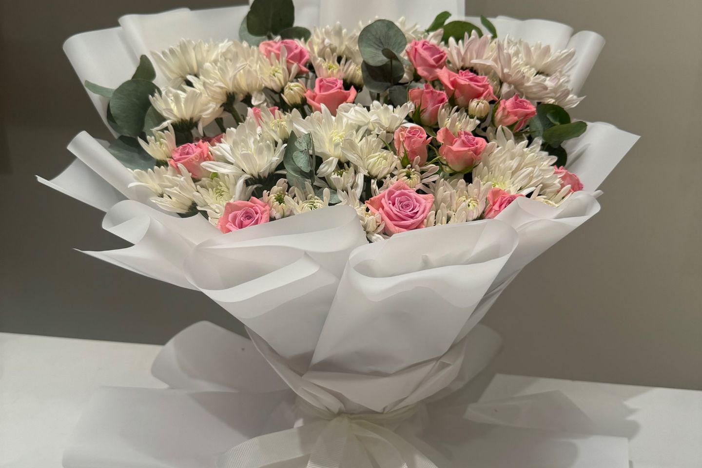 A Bouquet Of Natural Roses