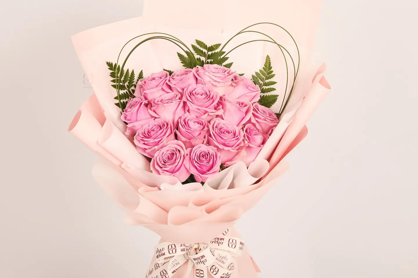 Pink Heart Bouquet