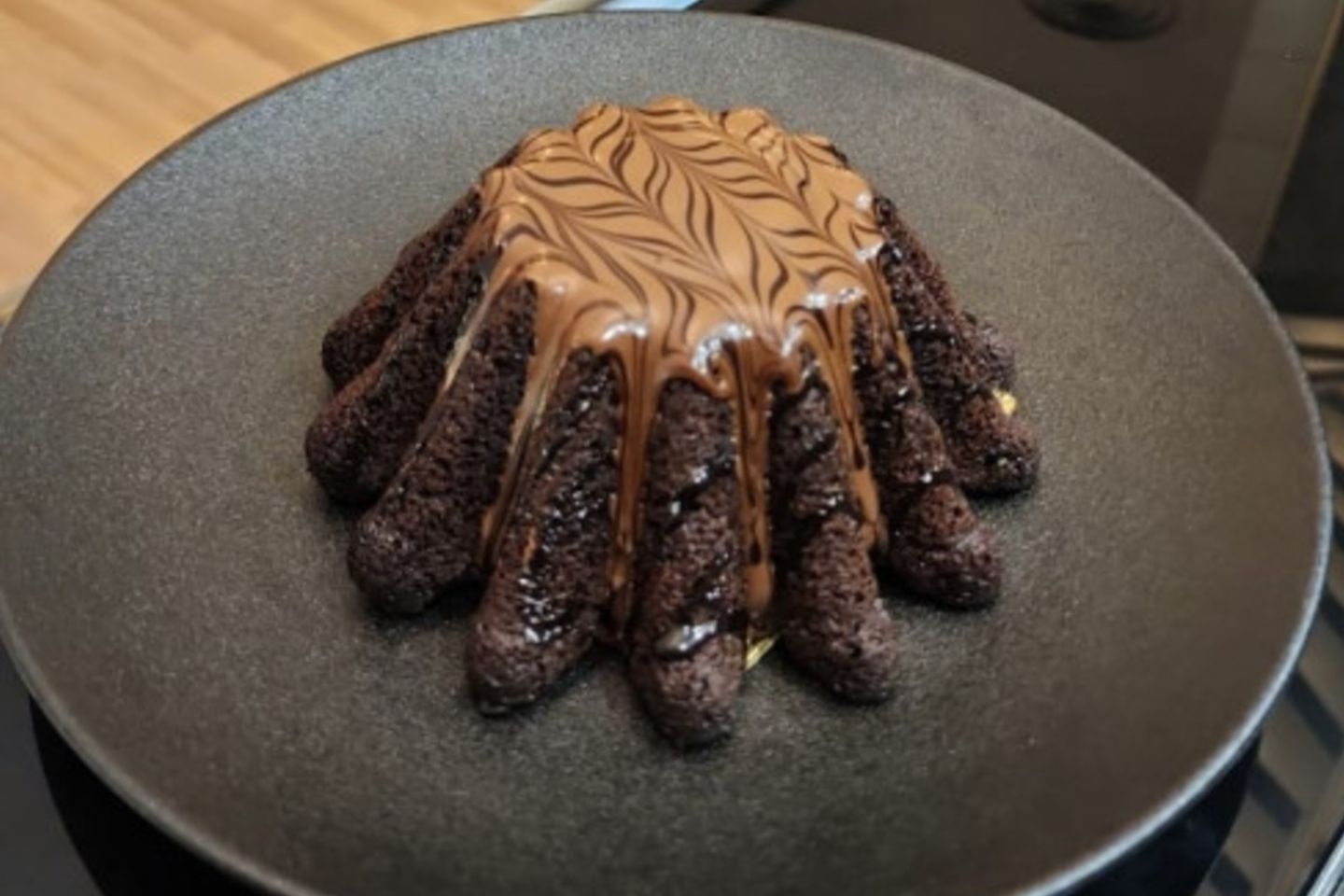 Molten Cake With Ice Cream