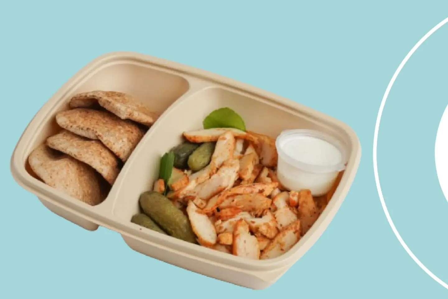 Chicken Shawarma With Garlic And Luqaimat Bread