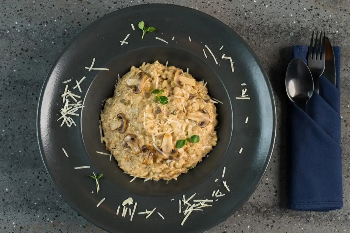 Risotto Truffle Mushrooms With Chicken