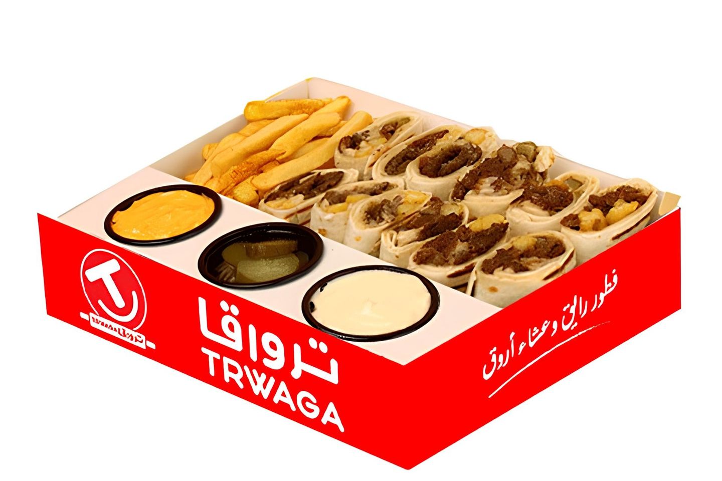 ١٢قطع شاورما لحم مدخن