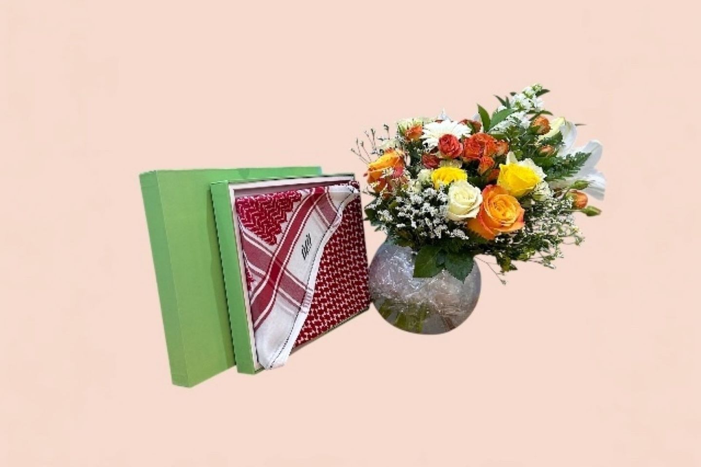يوم الاب- فازه مع الشماغ