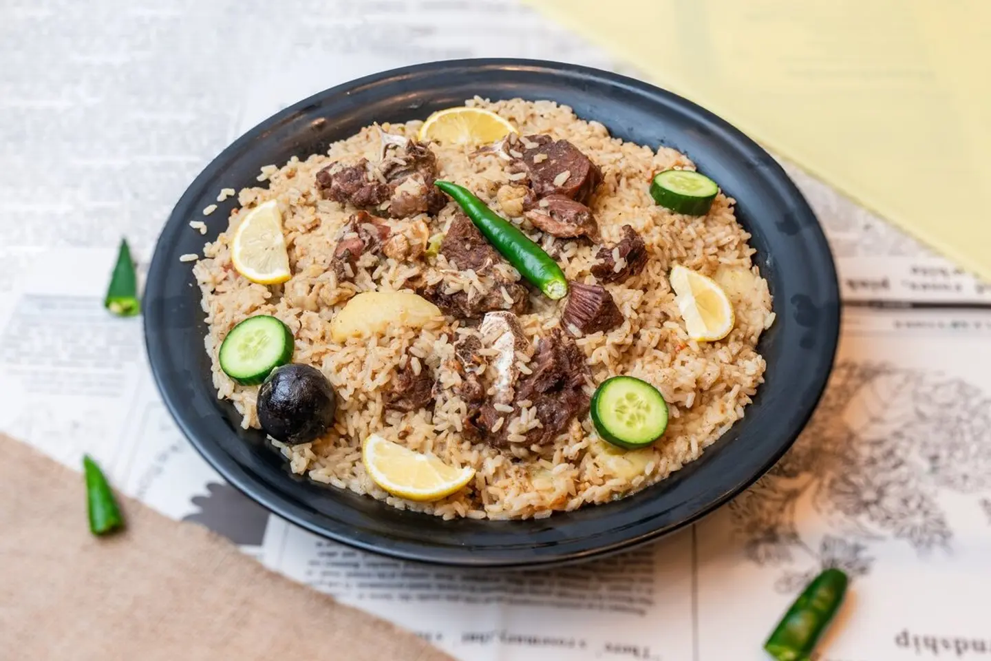 مضغوط لحم ارز ابوبنت