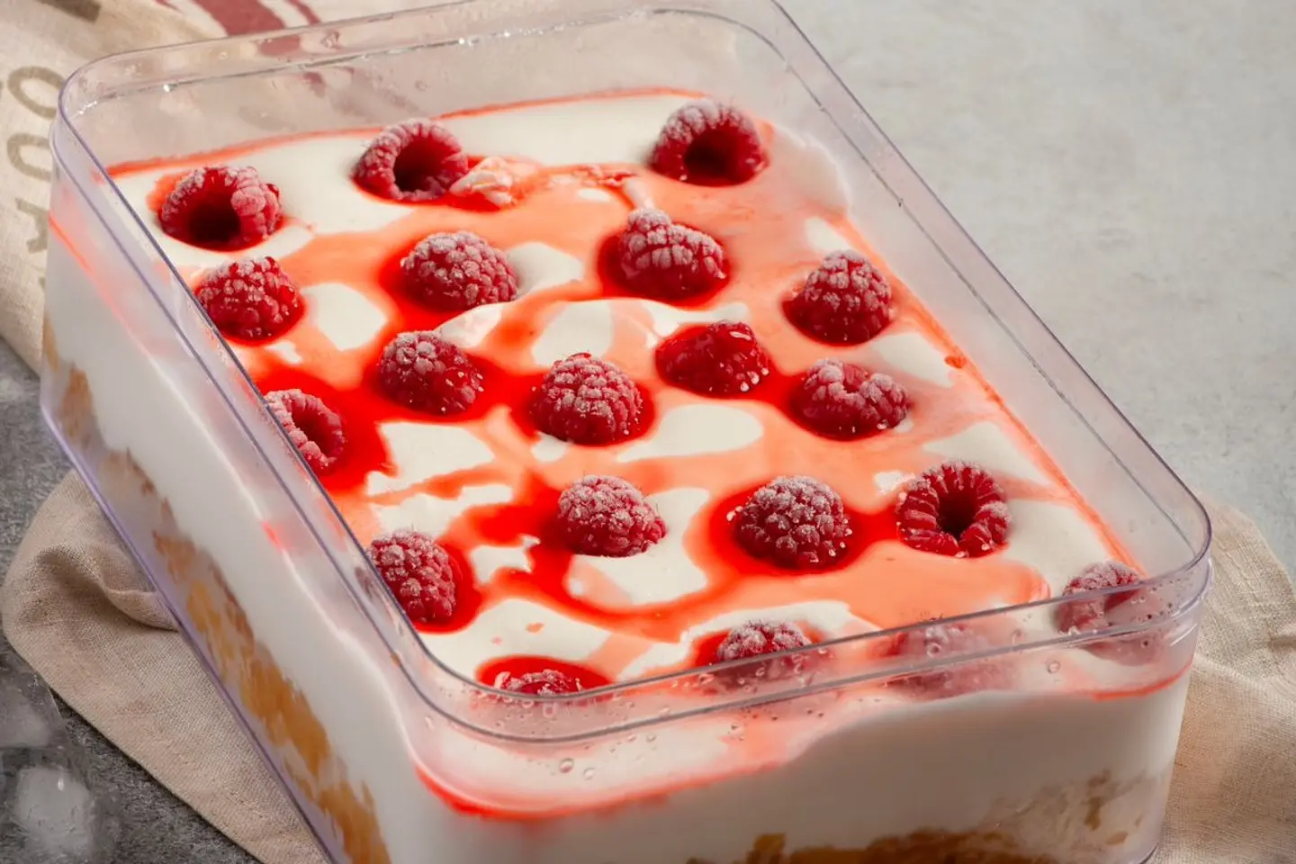Raspberry Ice Cream Cake