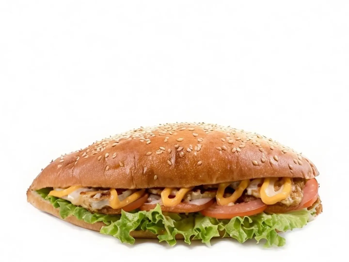 Love Brioche Chicken Sandwich With Mint And Mozzarella Cheese