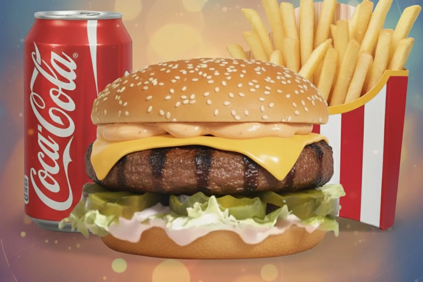 وجبة برجر لحم