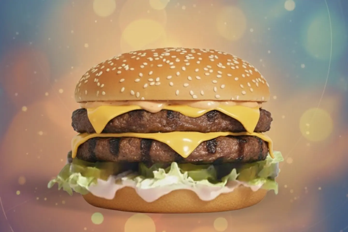 دبل برجر لحم