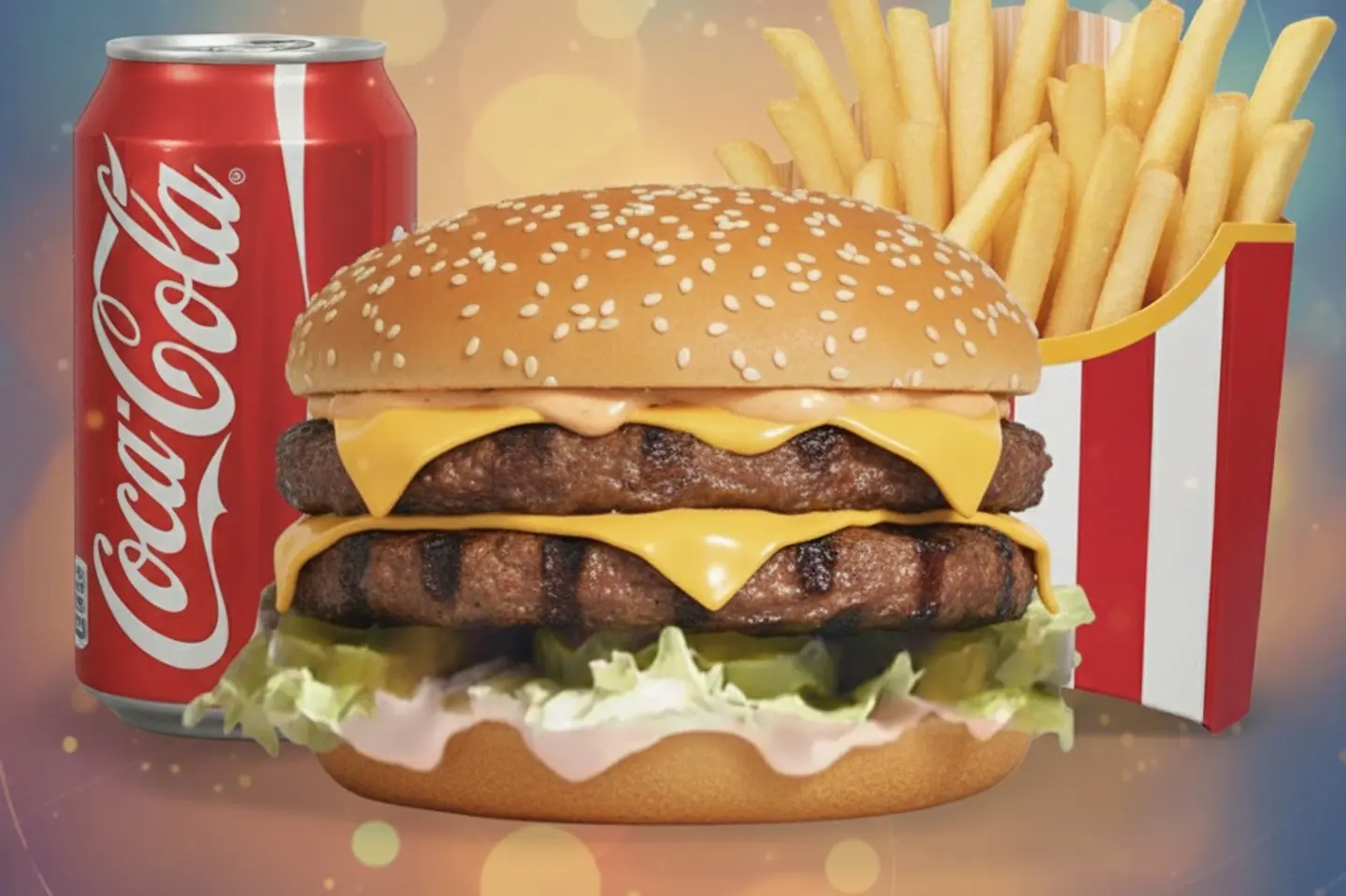 وجبة برجر دبل لحم