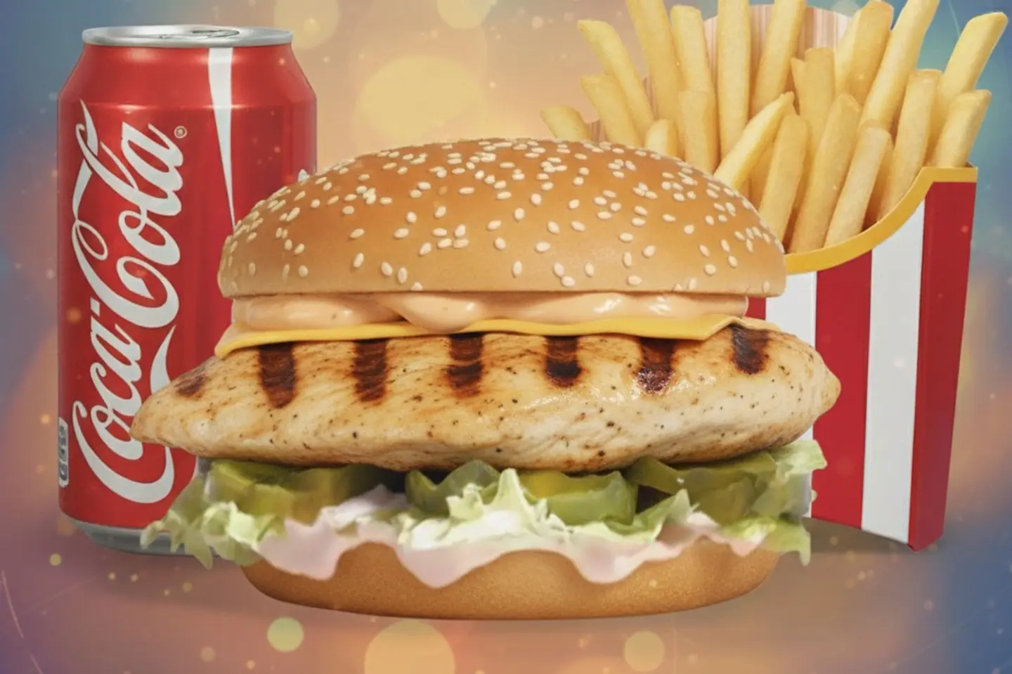 برجر جمبري وجبة