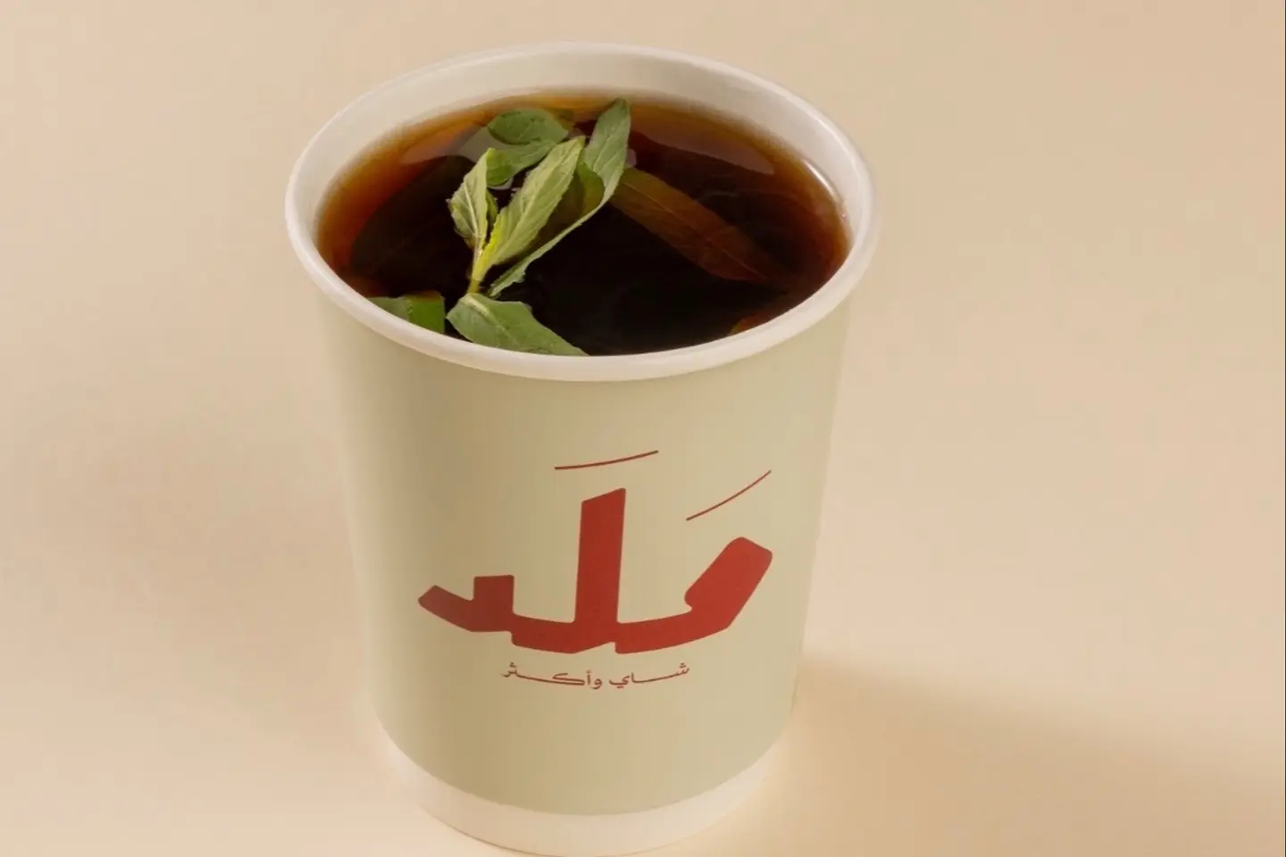 شاي كوب ورق