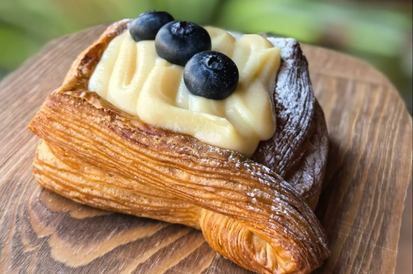 Custard Danish With Blueberry