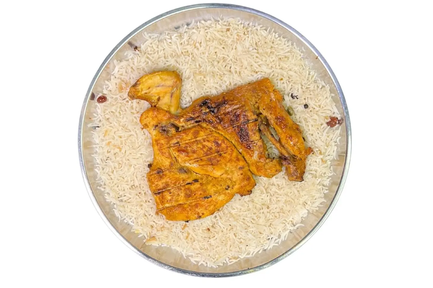 دجاج على الفحم (نص حبة)