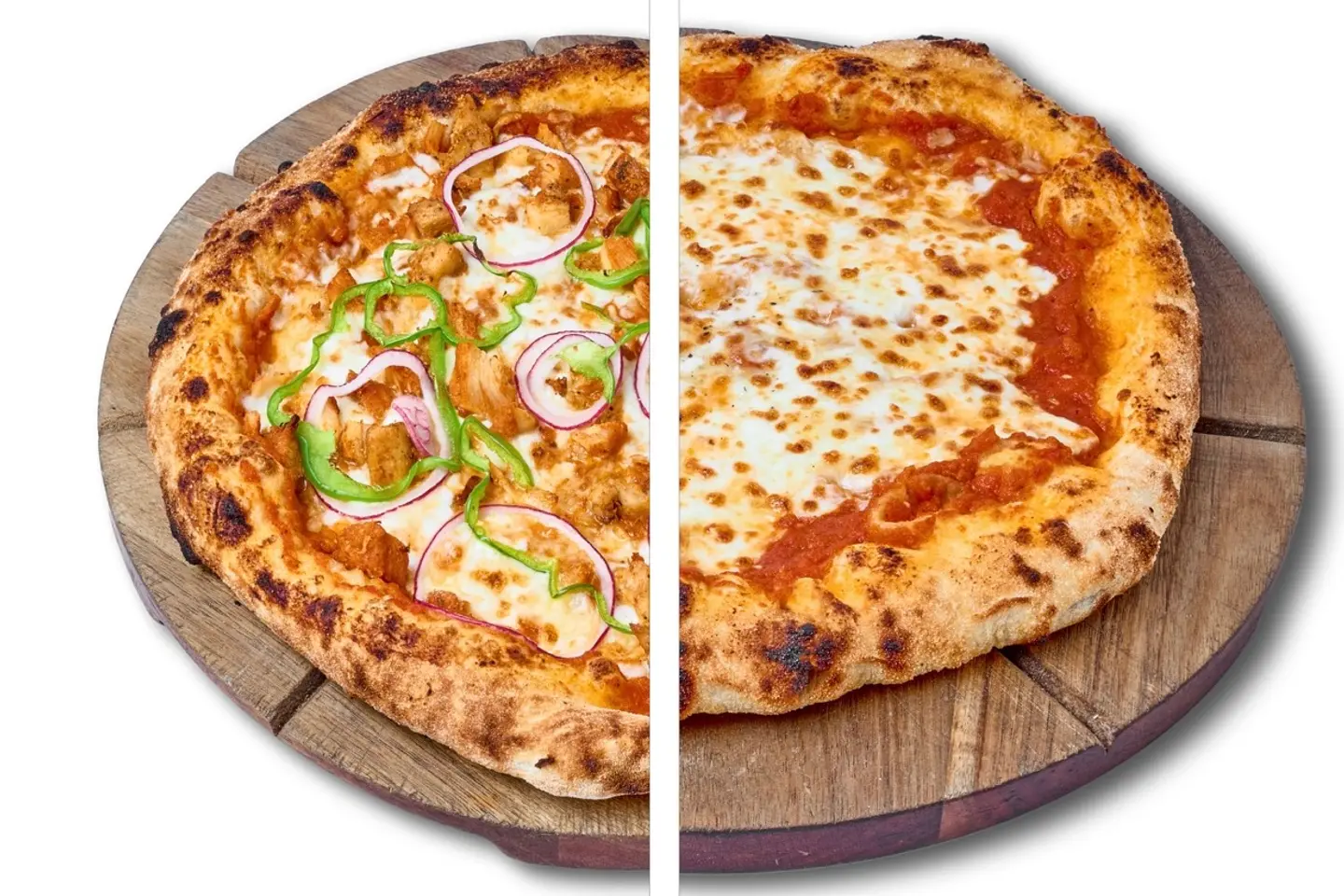 Large Half Margherita Half Chicken