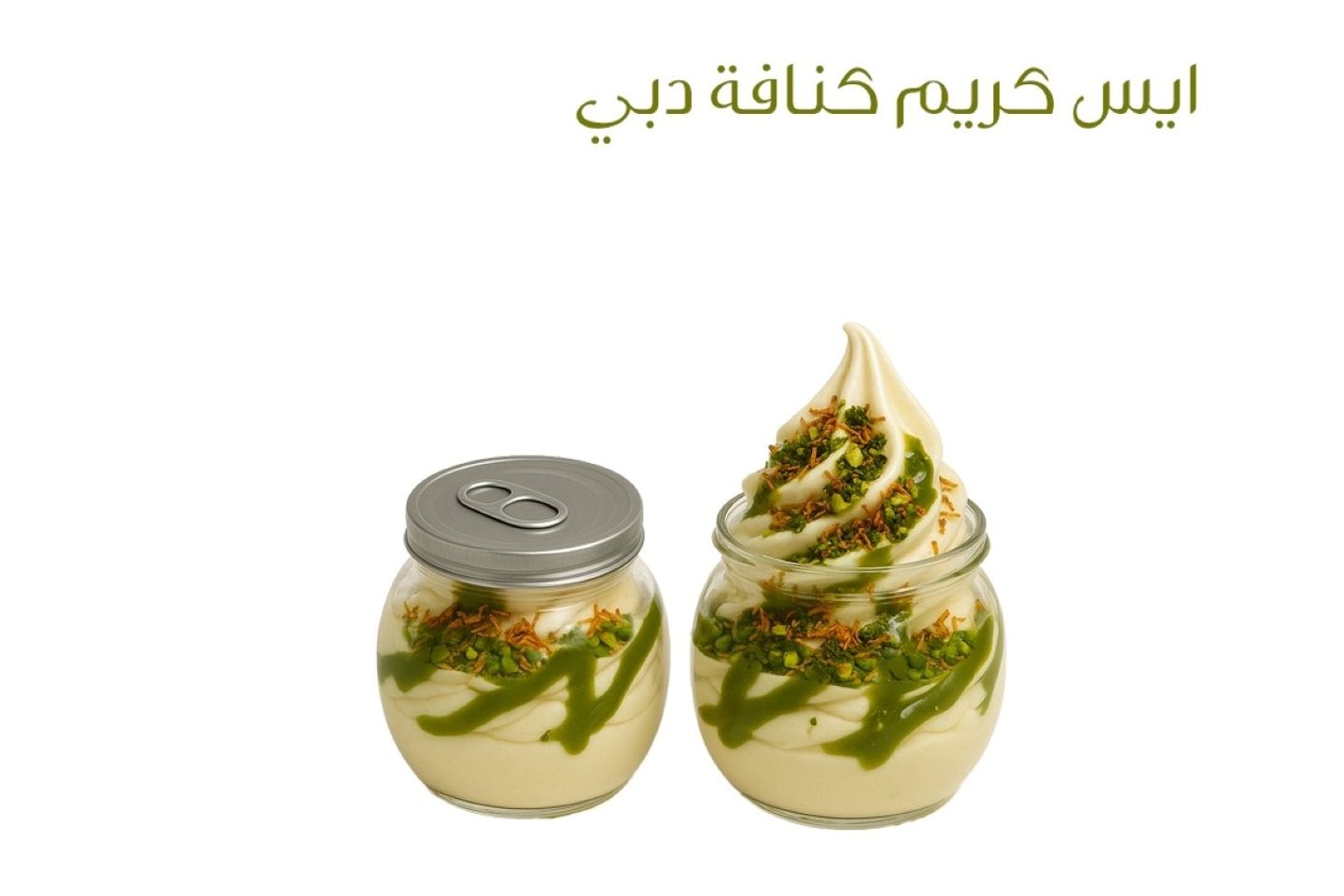 ايس كريم كنافة دبي - حجم مئتان وخمسون مل