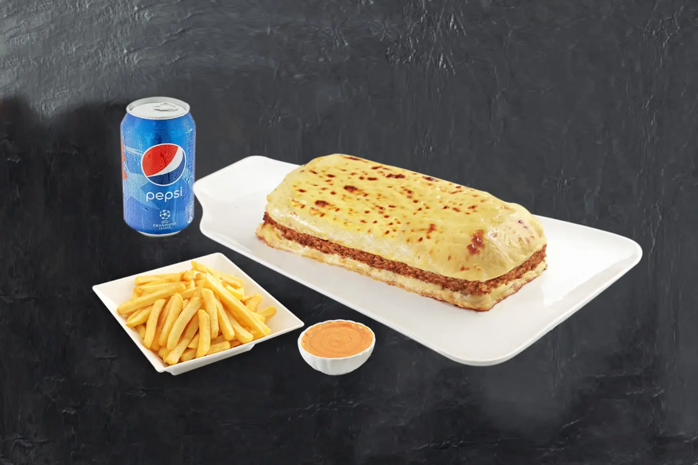 وجبة بشاميل لحم صغير