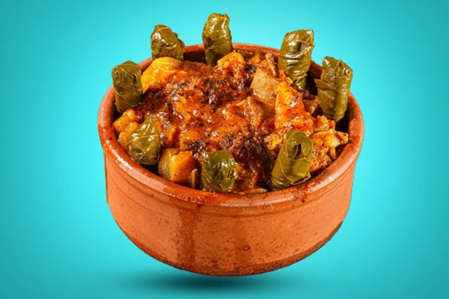 طاجن ورق عنب بالكوراع