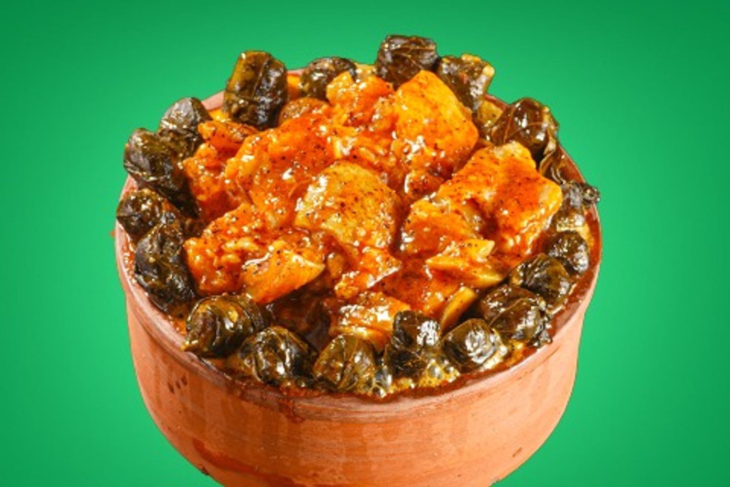 طاجن ورق عنب بالكوراع