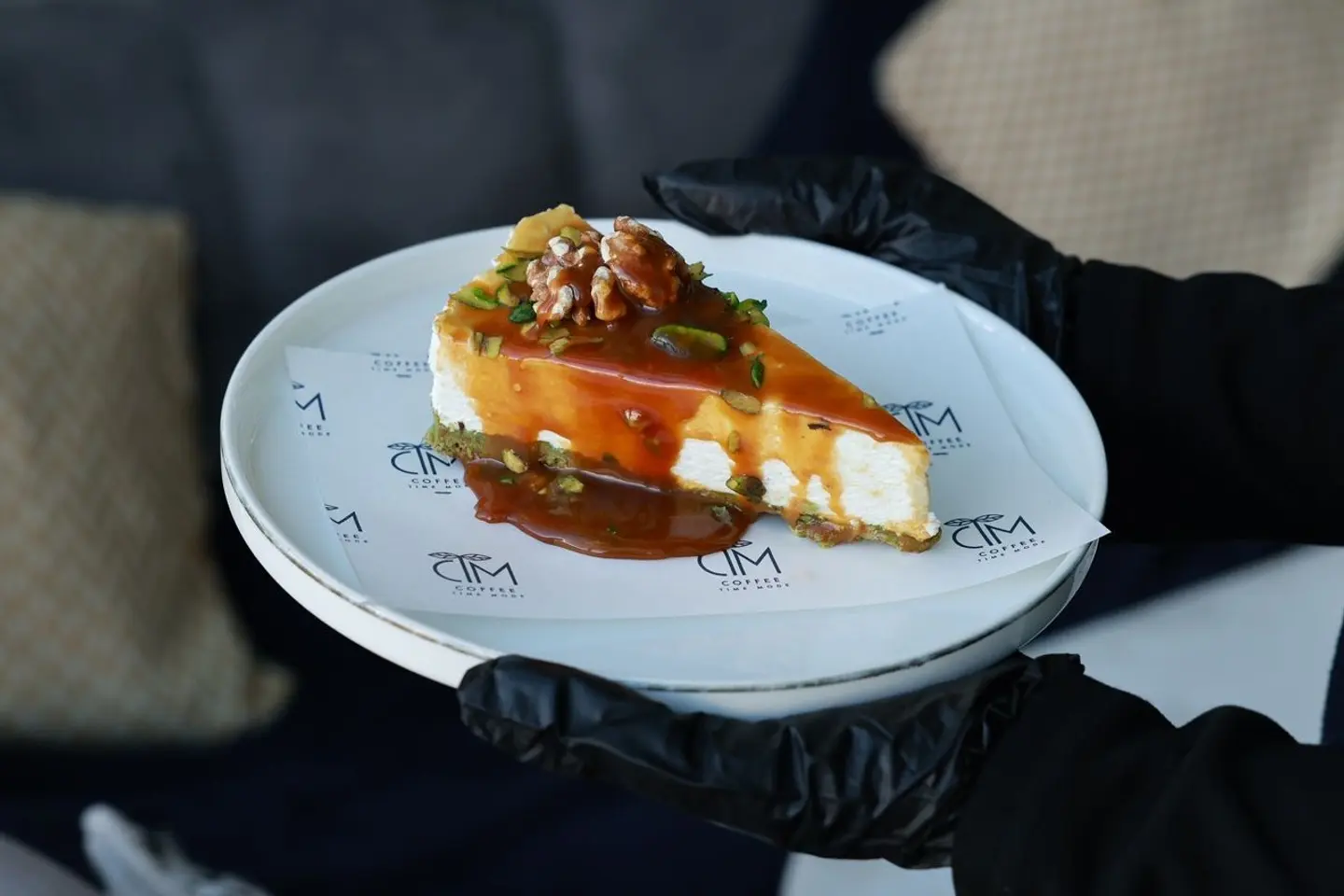 كراميل تشيز كيك بقلاوة