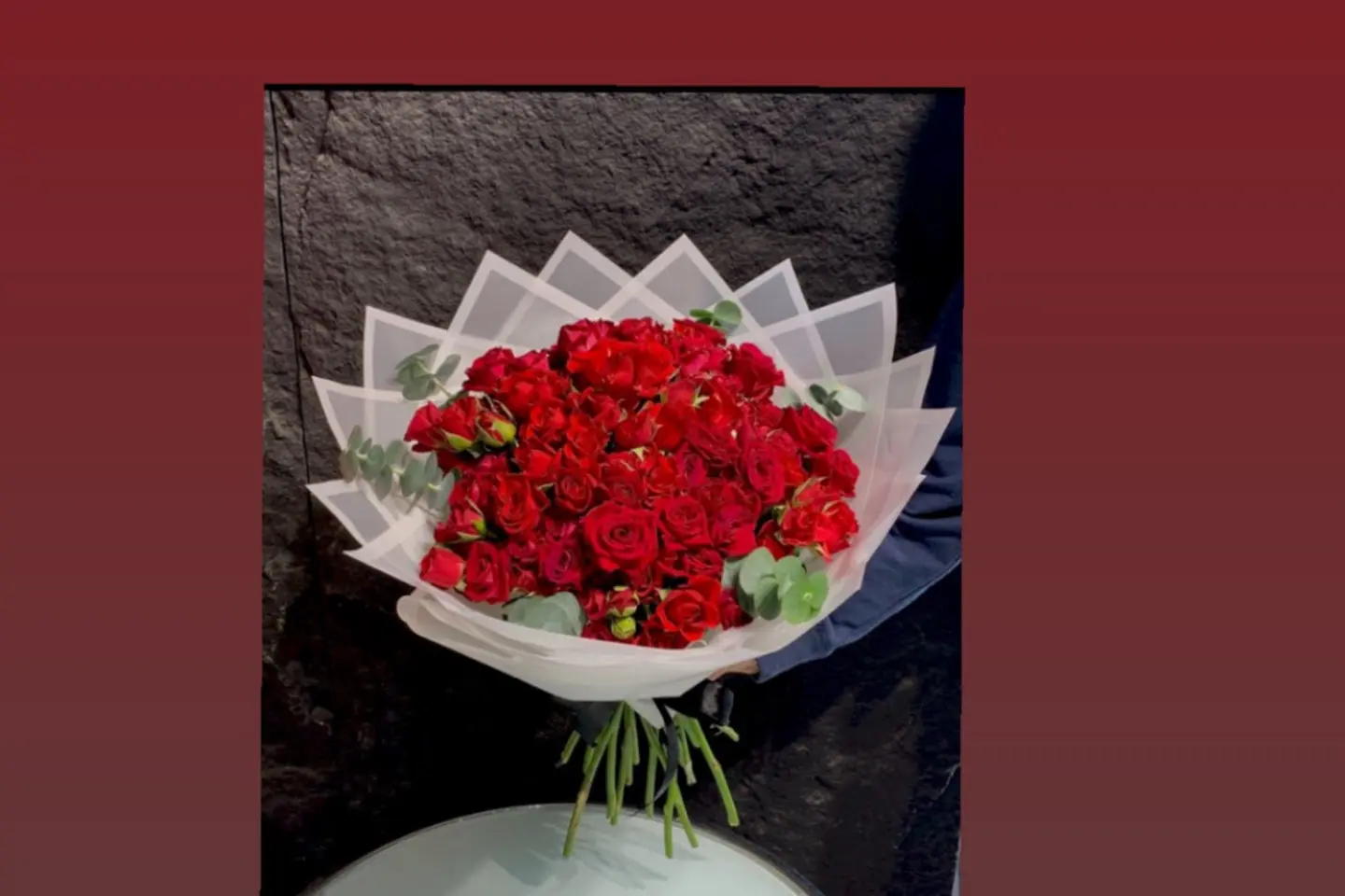 Red Baby Rose Touches Bouquet