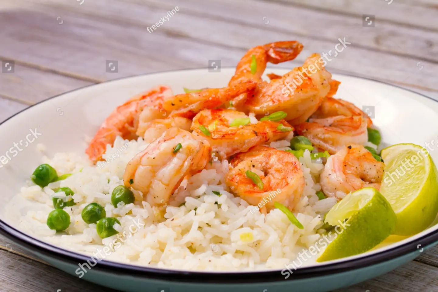 Grilled Shrimp With Rice