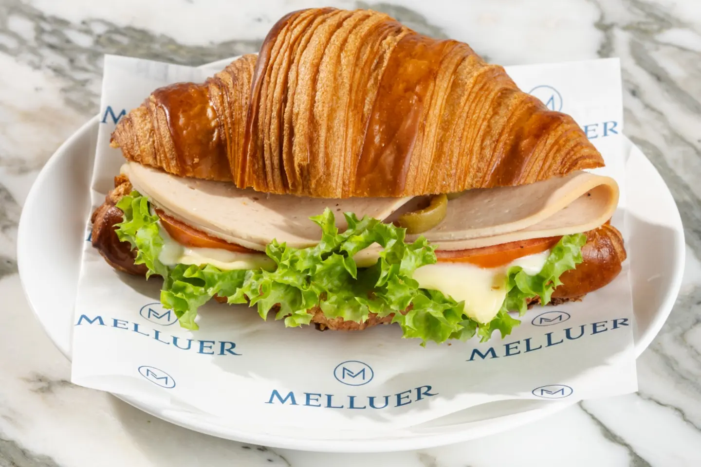 Turkey Croissant With Cheese