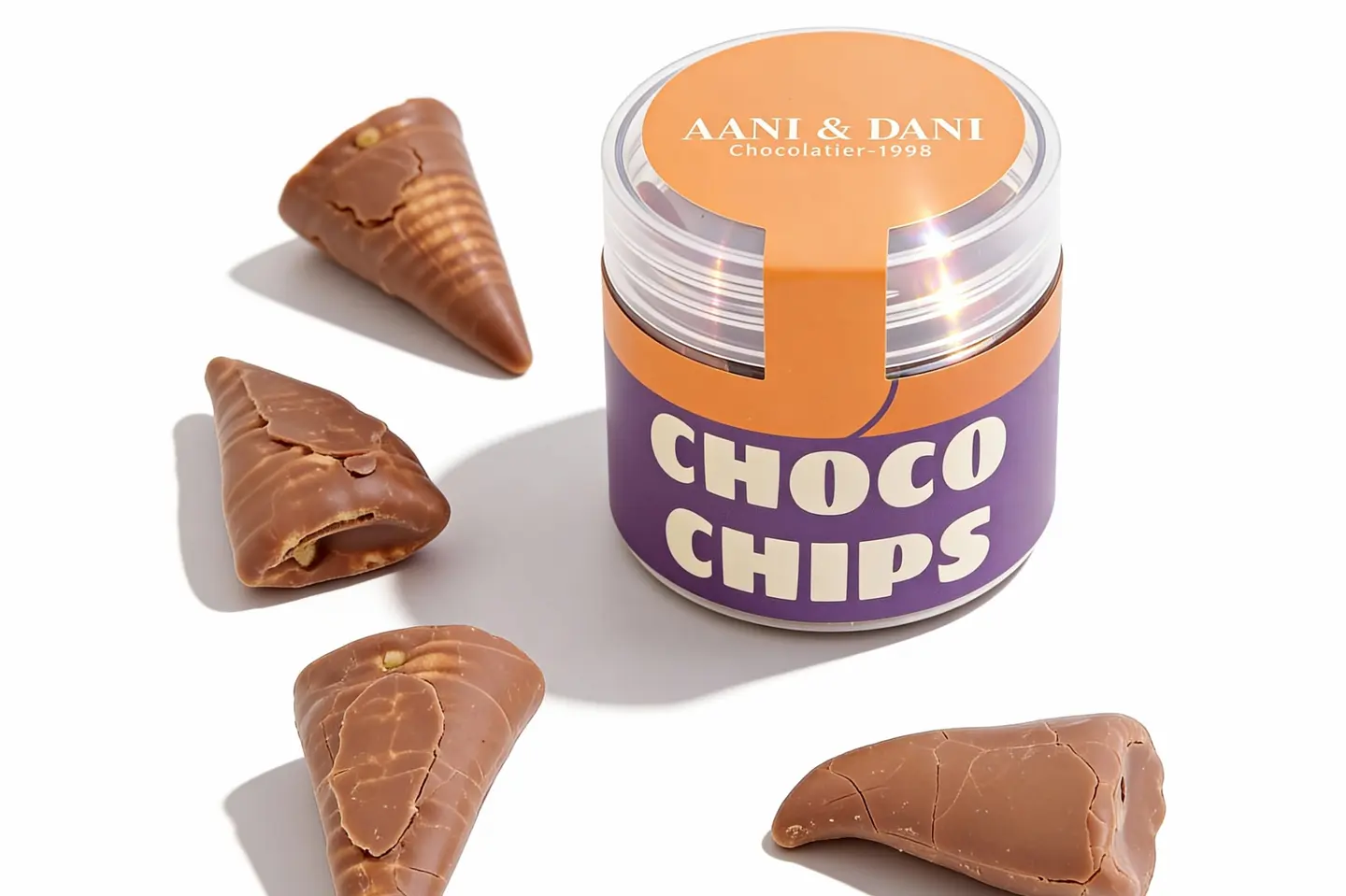 شوكو شيبس جار برتقالي