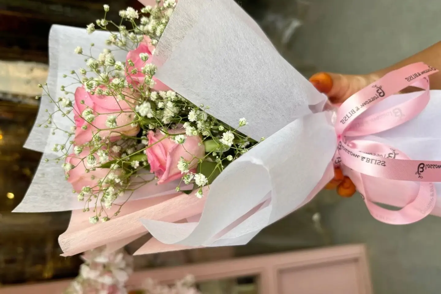 9 Pink Rose Bouquet