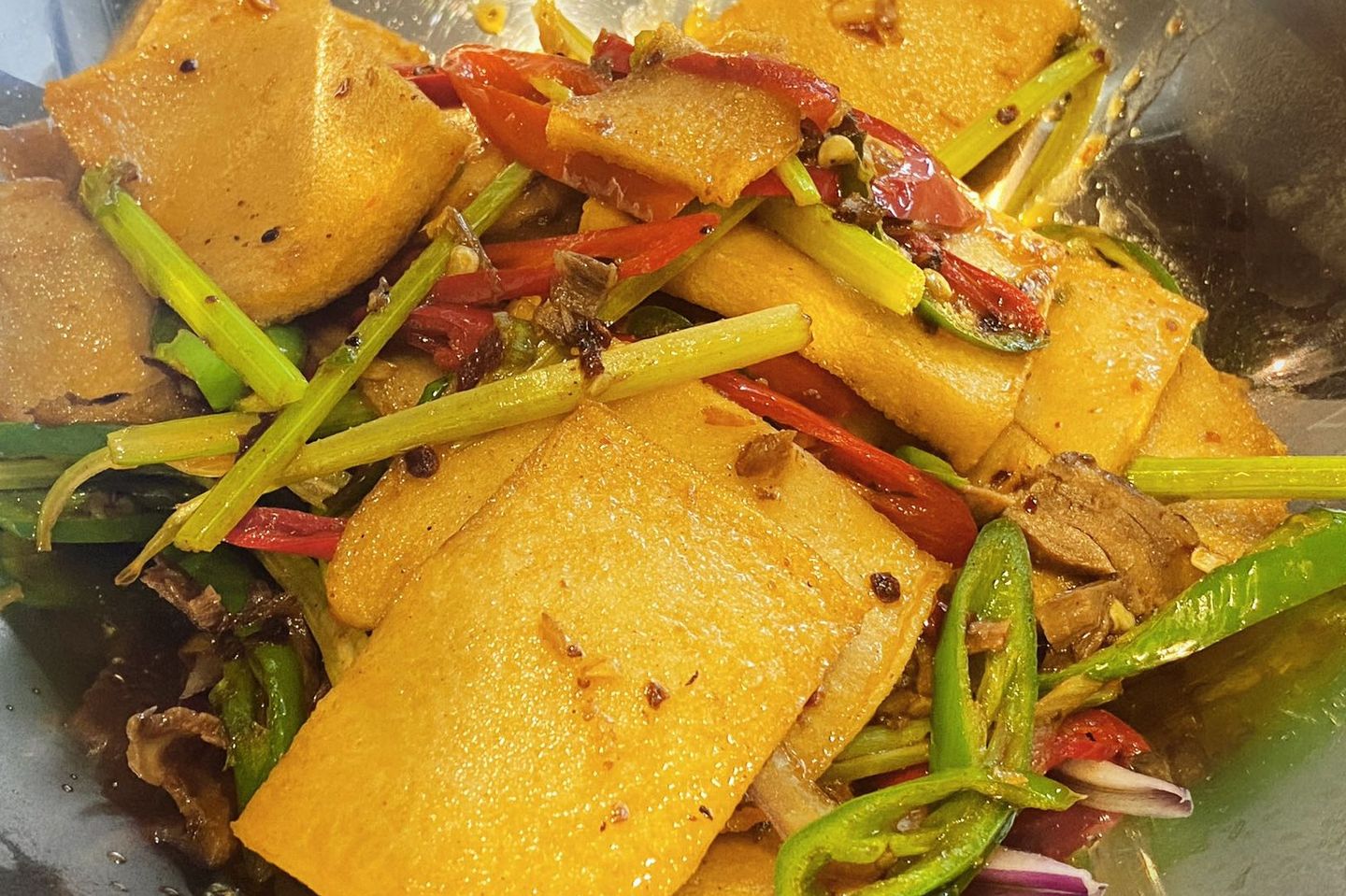 1610 Dry Pot Tofu(With Meat) 干锅千页豆腐