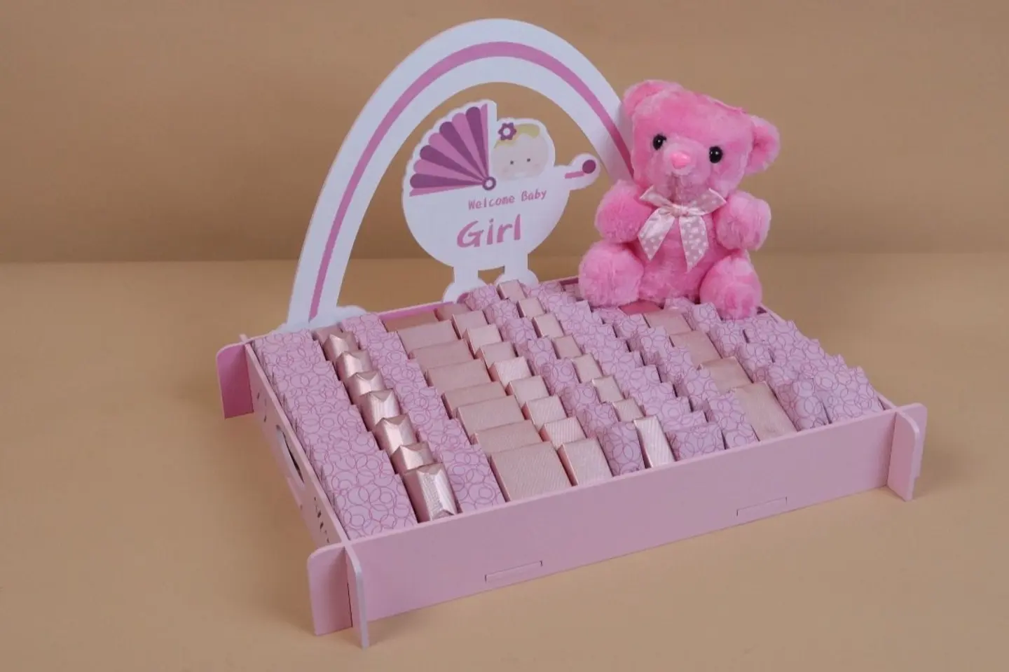 شوكولاته مواليد - وردي