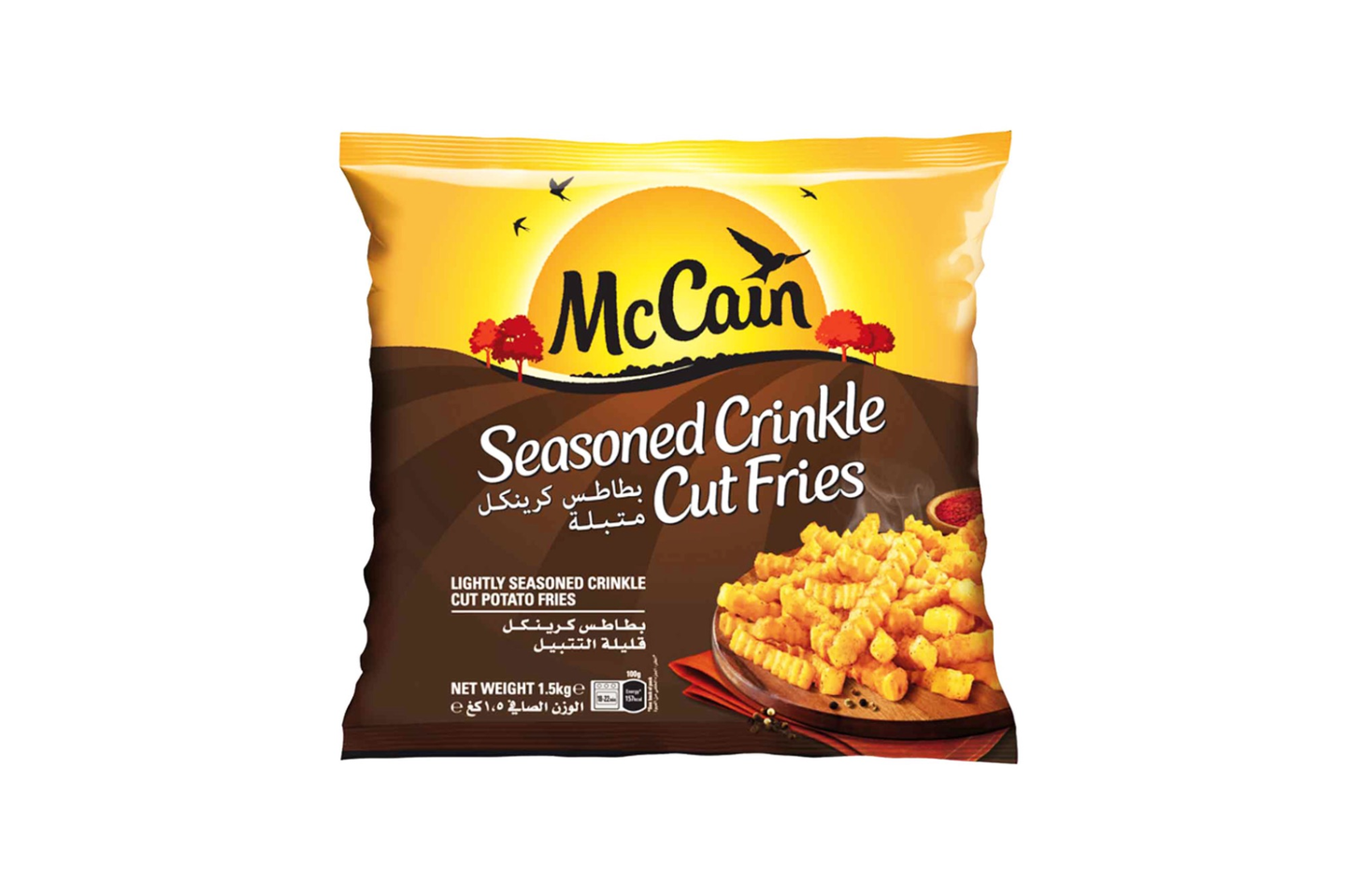 Mccain Seasoned Crinkle Cut 1kg 500g