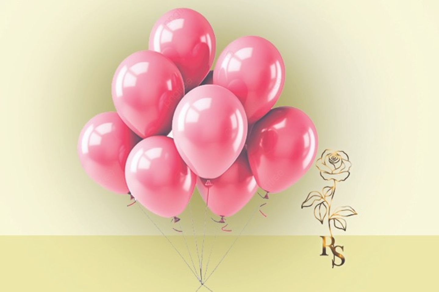 H050 Pink Helium Plain Balloon