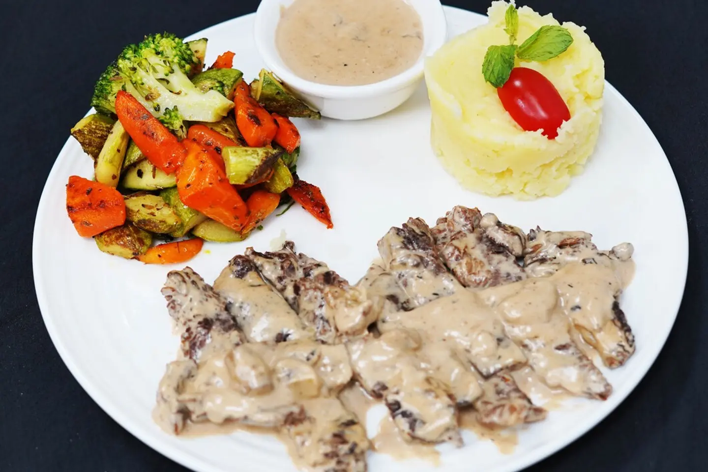 Steak Slices Mushroom