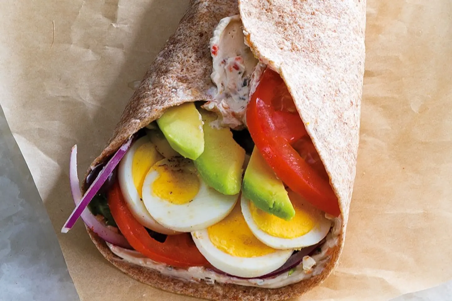 ساندويتش بيض مسلوق