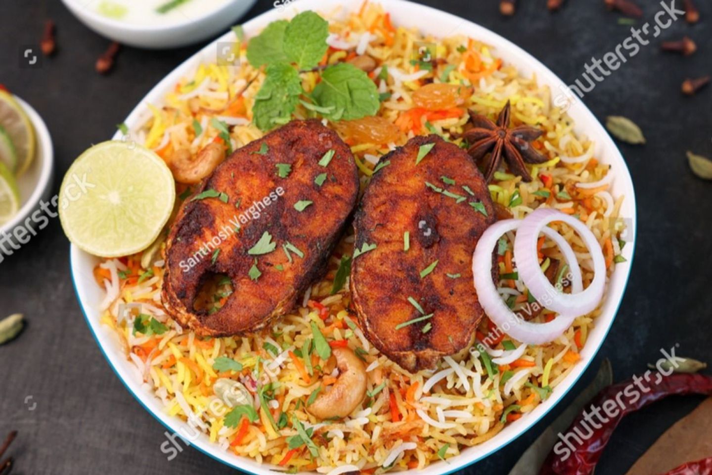 برياني السمك