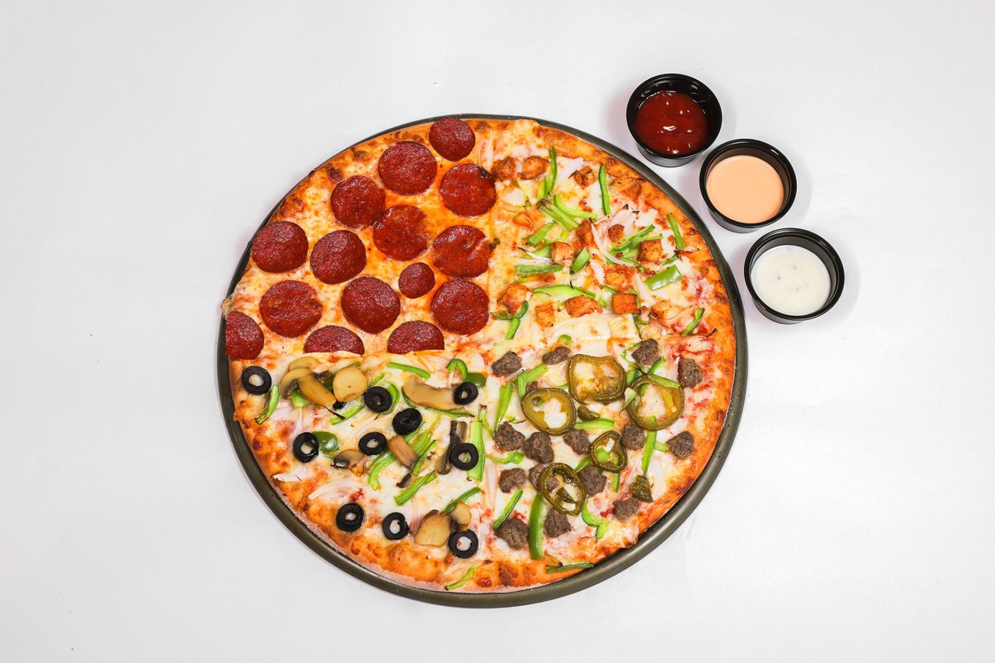 Mega Half + Half Pizza