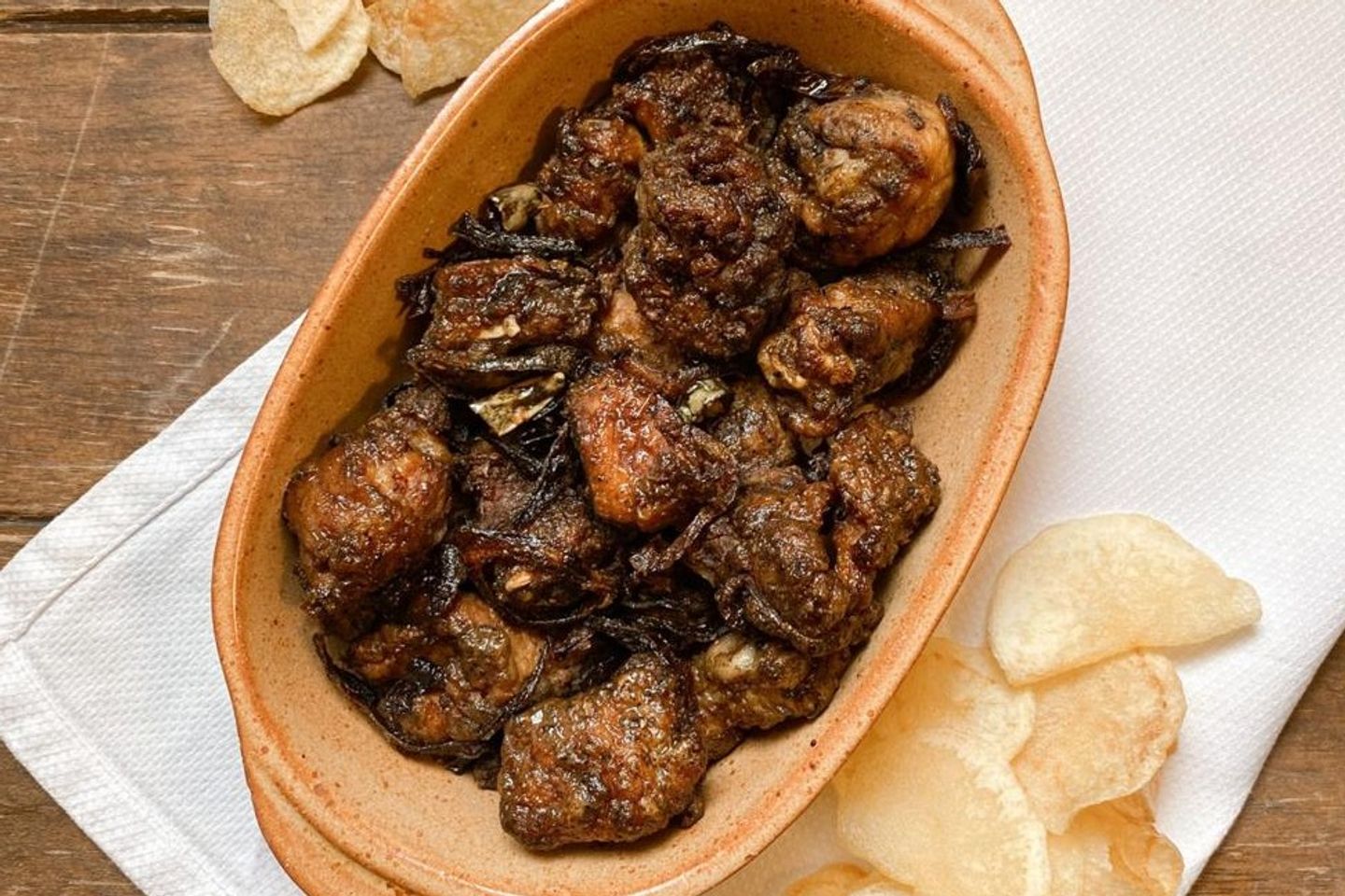 Half Fried Chicken Without Rice