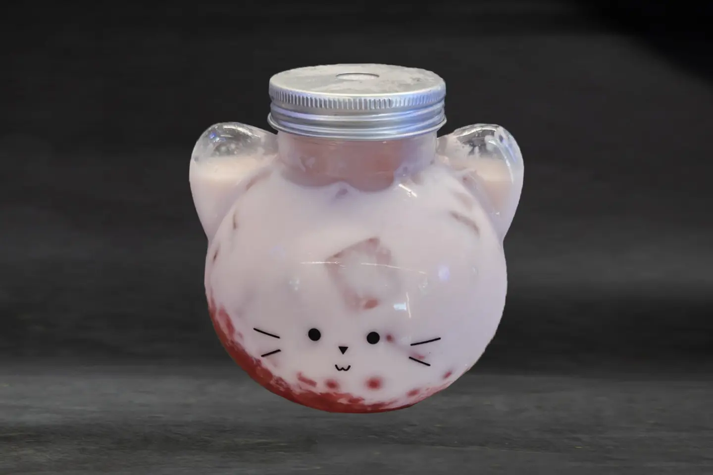 Strawberry Milk Boba Kitty 16 Oz