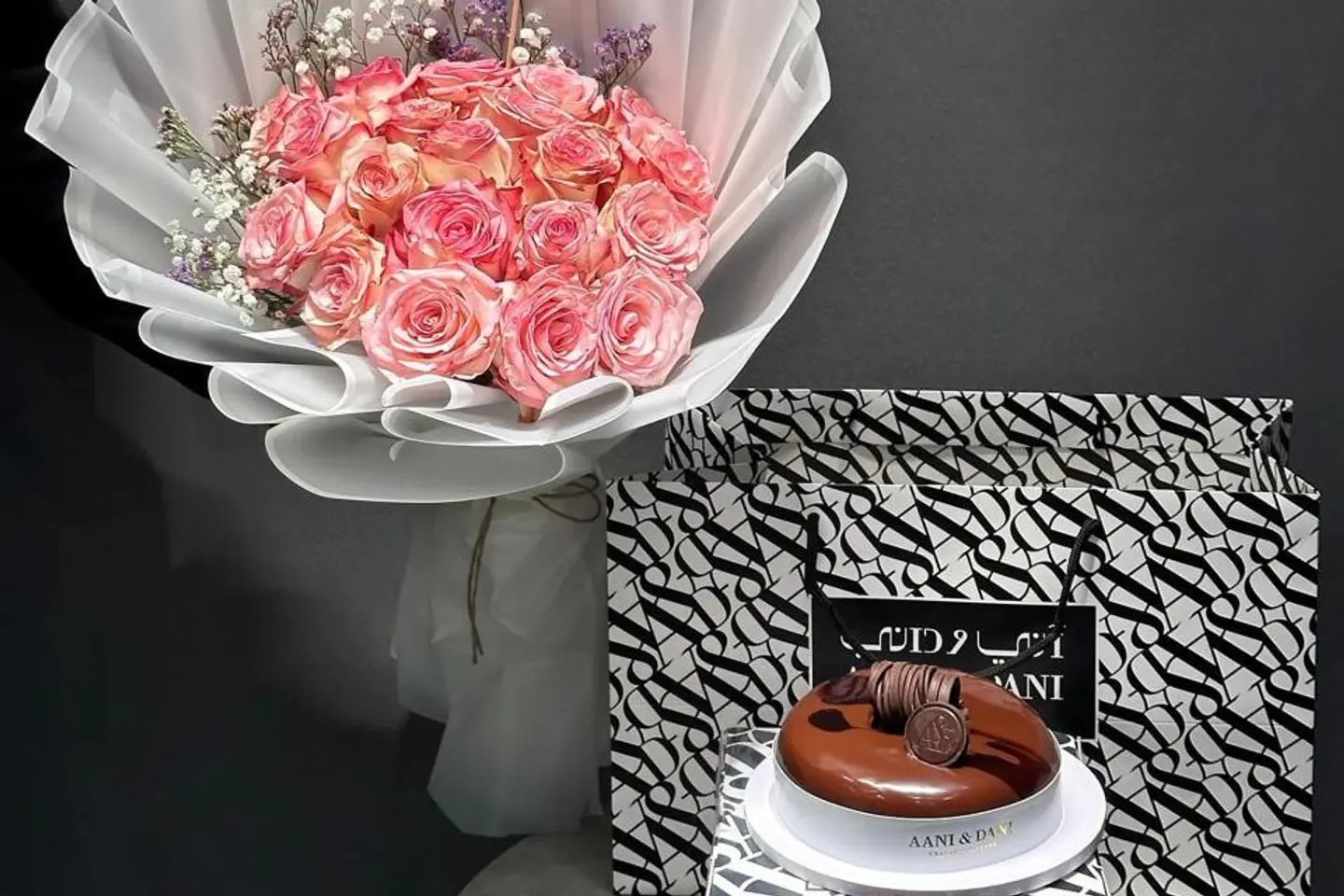Flowers And Cake Me And Danny - Roses Red  Cake Red Velvet