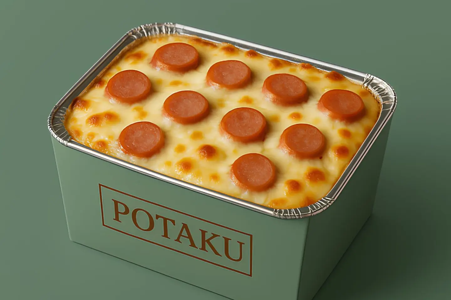 Potatoes With Bechamel And Hot Dog