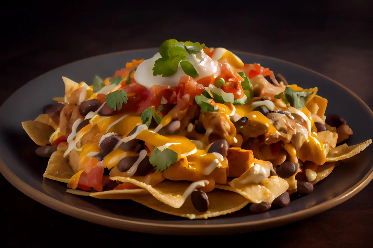 Fries With Chicken And Nachos
