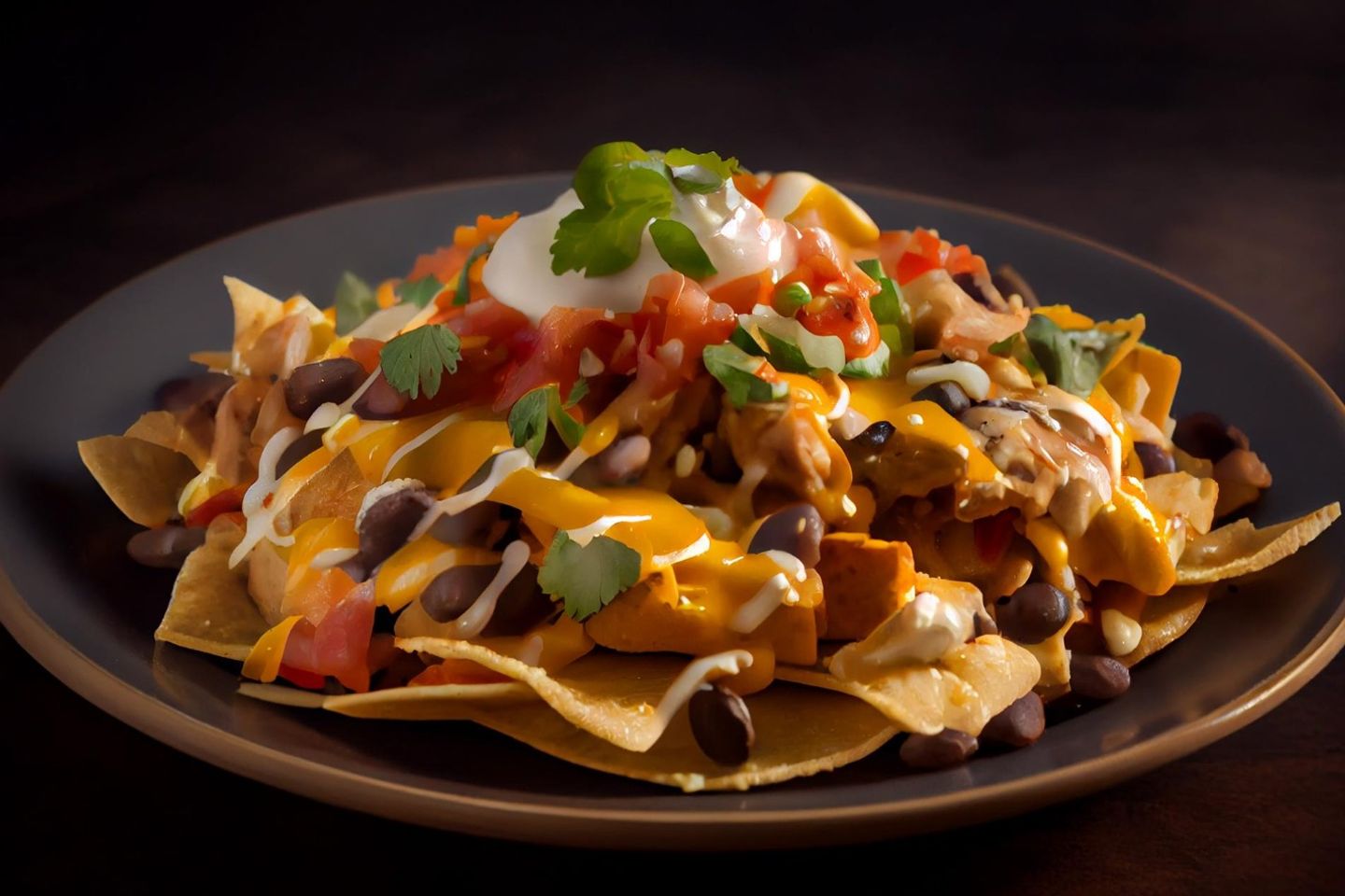 Fries With Chicken And Nachos