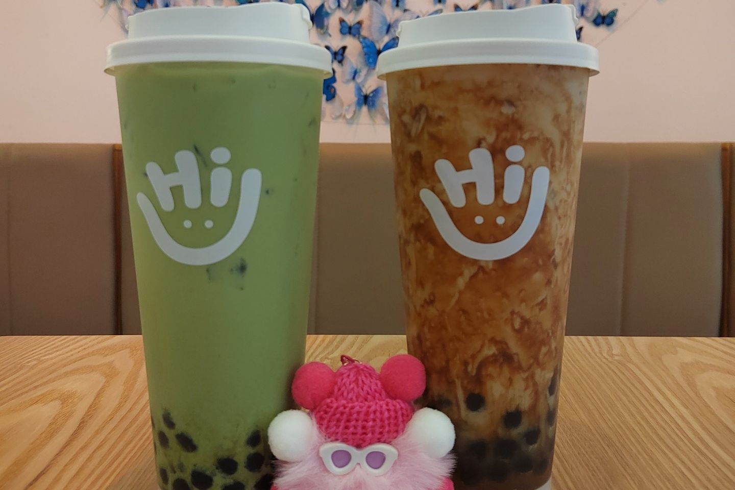 Matcha Boba Tea + Brown Sugar Milk Tea