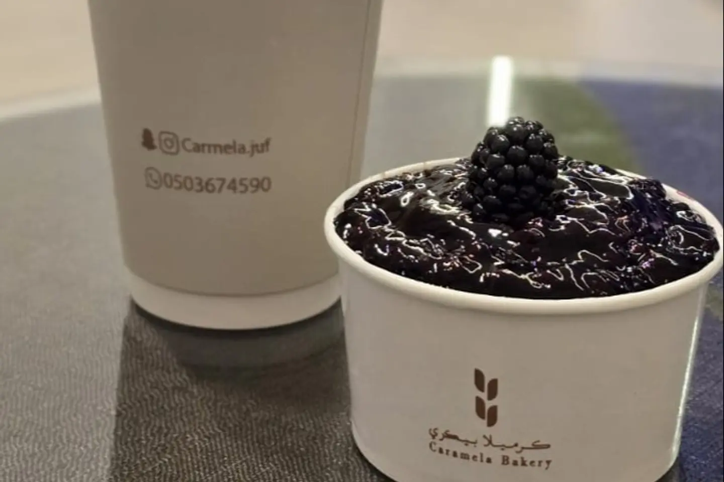 Blueberry Cup With Coffee Today Hot