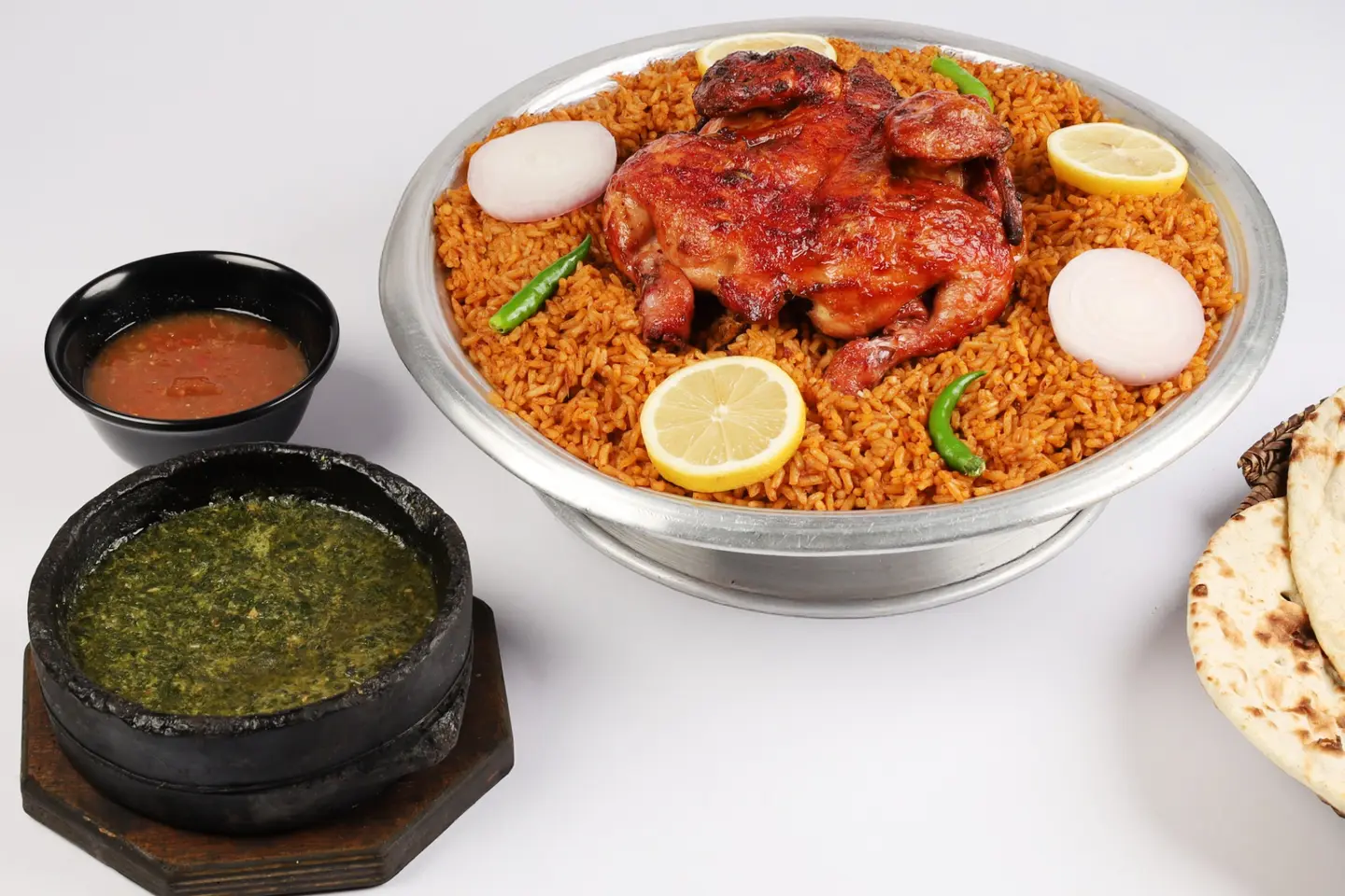 حبة شواية مع ملوخية