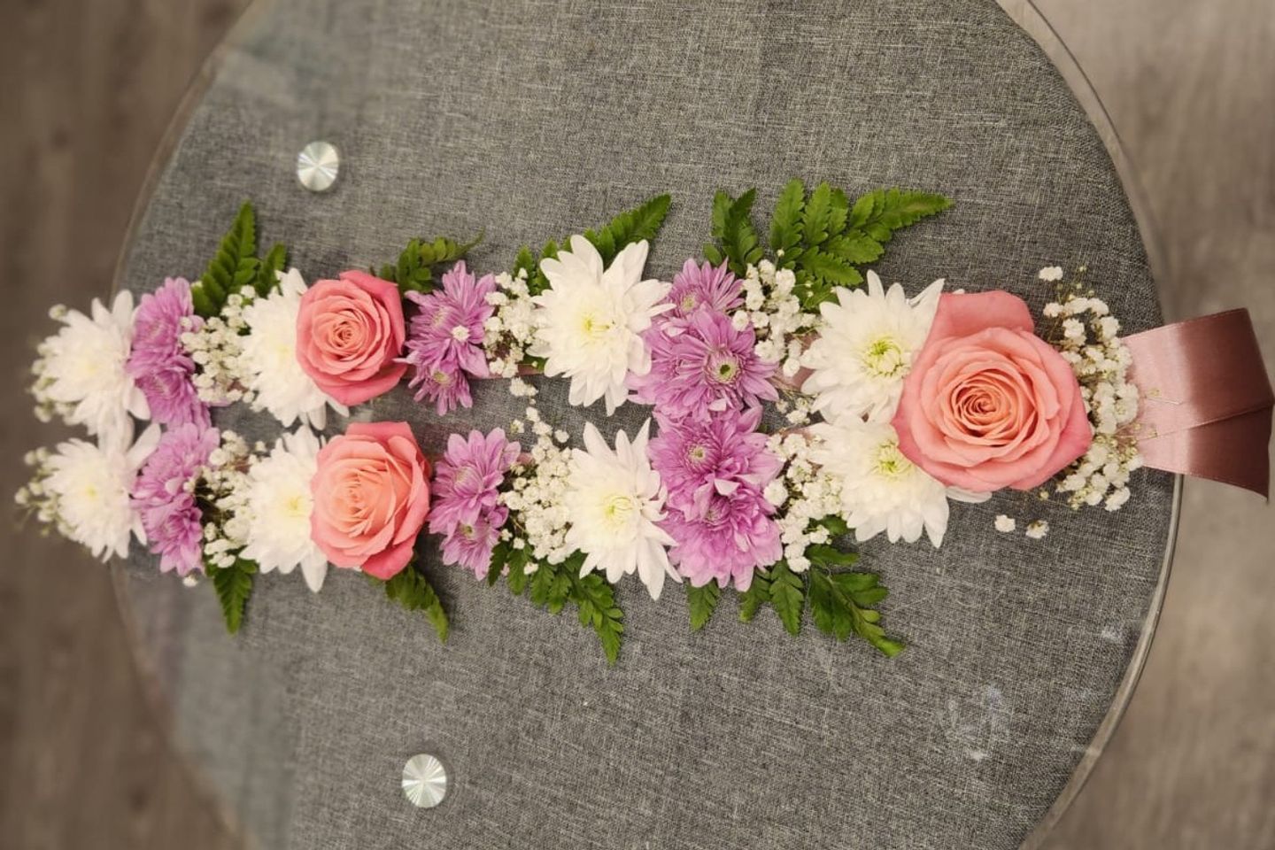 Mixed Natural Rose Necklace