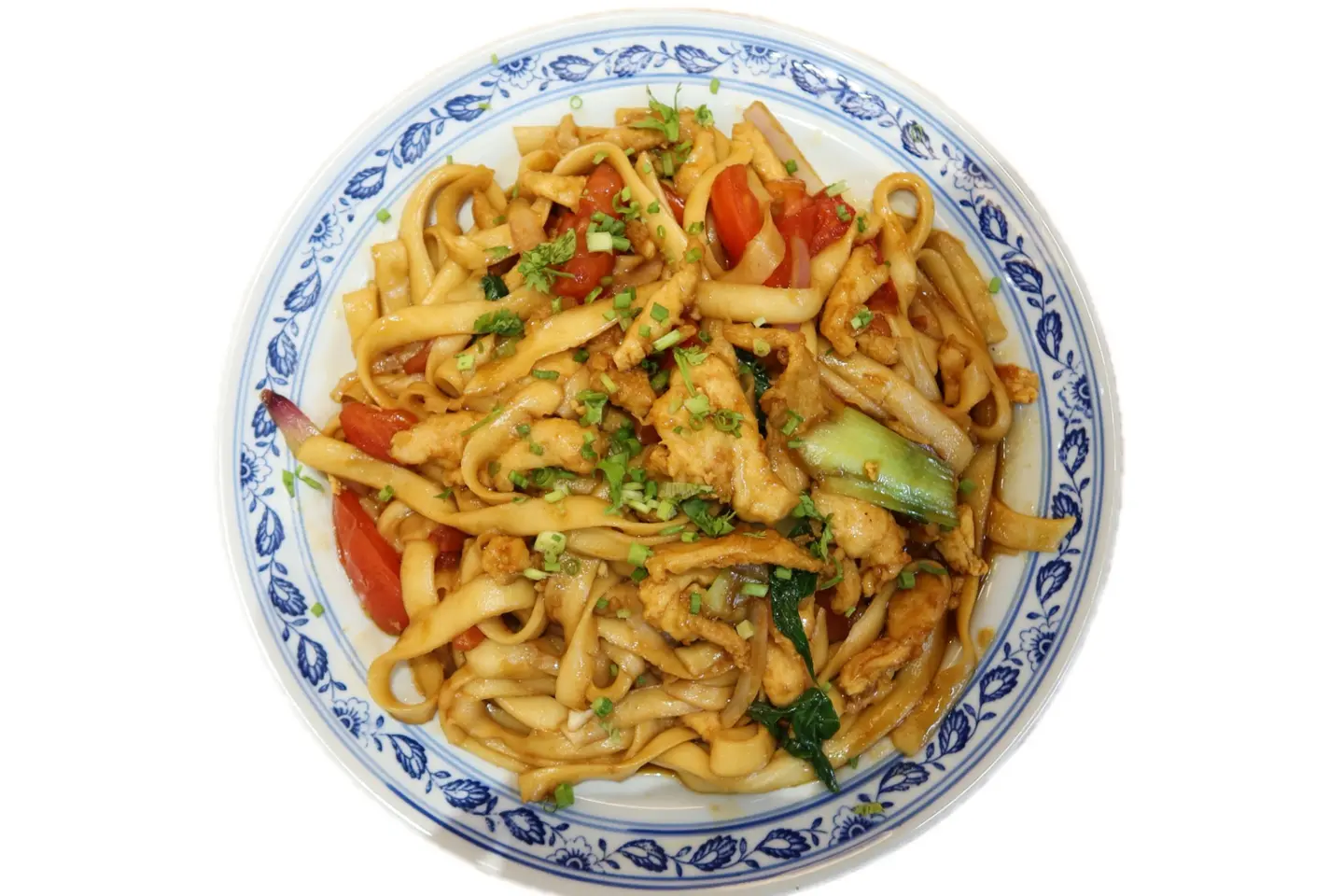 Stir Fried Sliced Noodles With Chicken