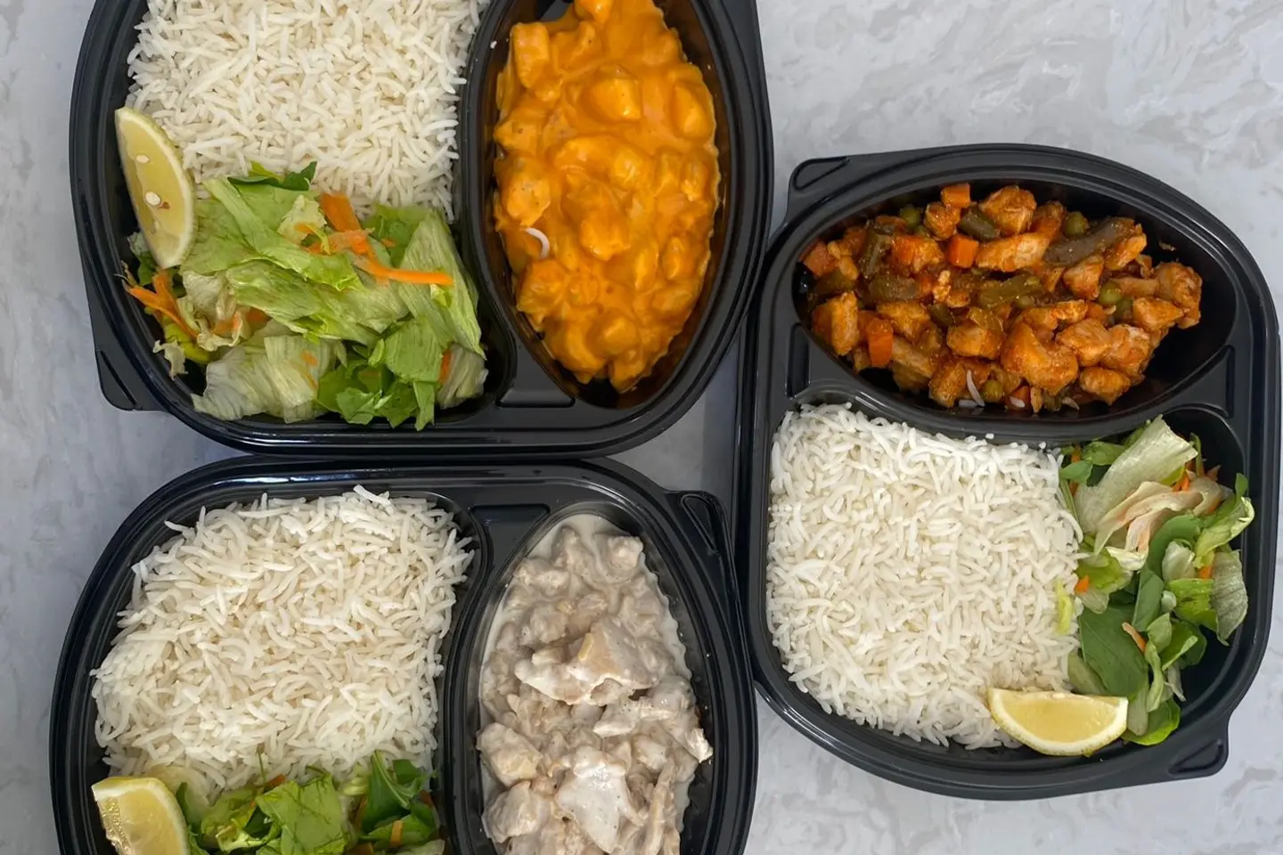 Offer Three Meals French Chicken Chicken With Cream And Vegetable And Chicken With Vegetables As A Side Dish