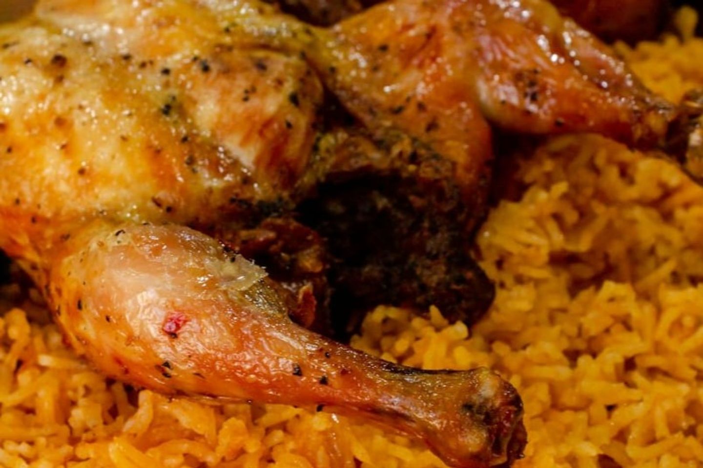 حبة دجاج شواية مع الأرز