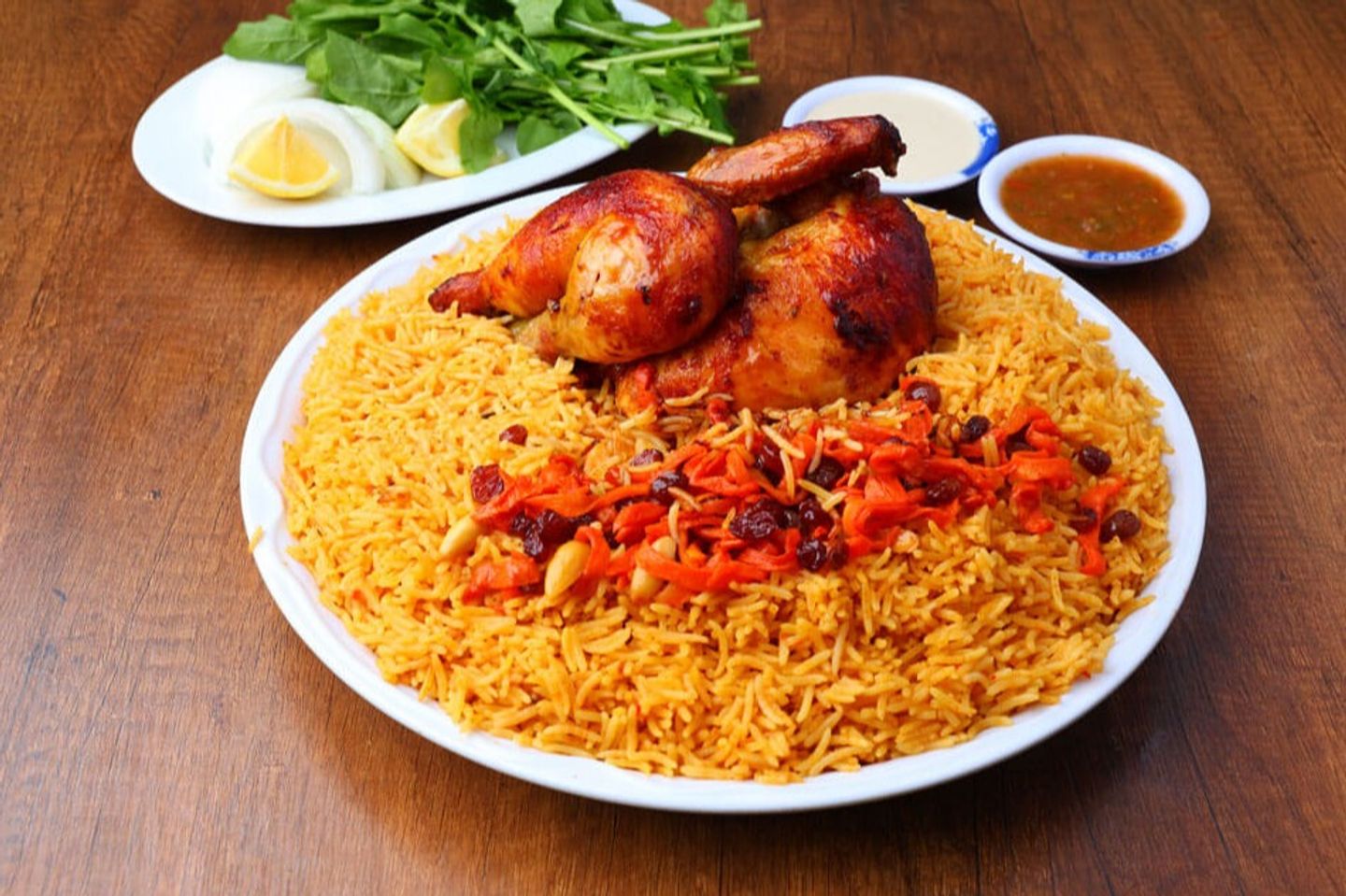 نصف دجاجة بالطريقة التركية مع الأرز